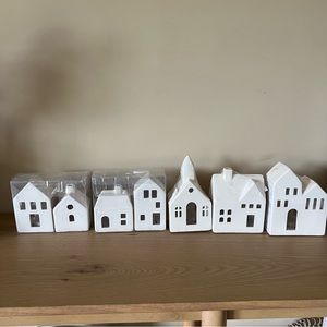 7 Target bullseye playground ceramic prelit houses